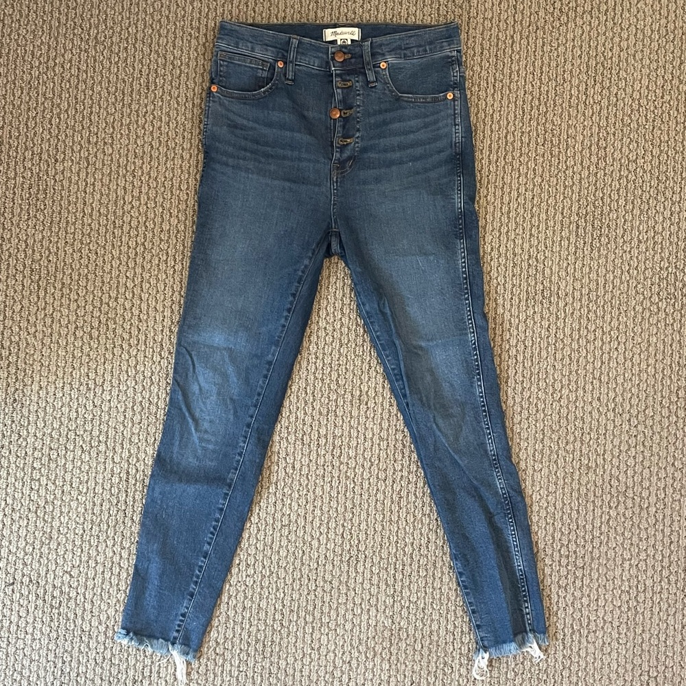 LIKE NEW madewell cropped jeans